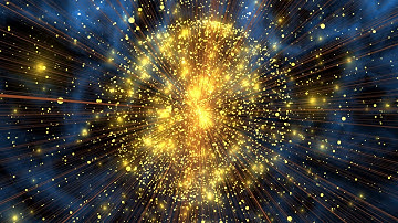 4K Golden Fibers Sphere ◉ Floating in Blue Space ◉ #AAVFX Moving Background