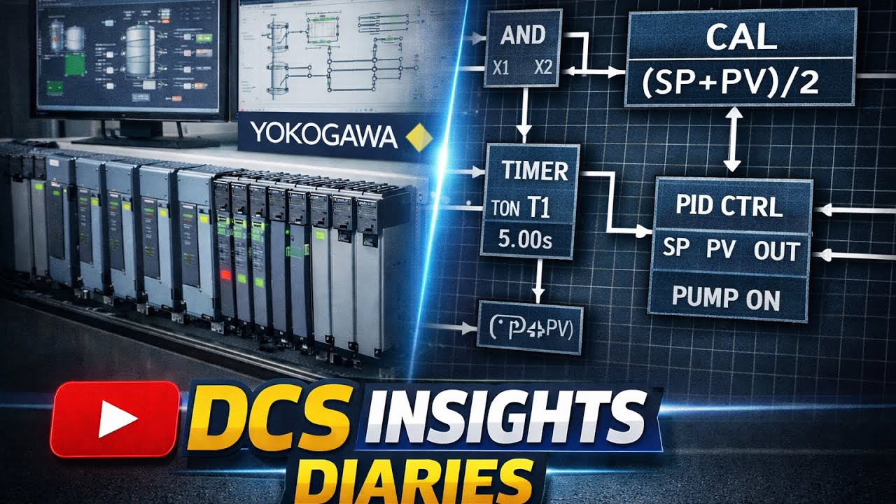 DCS Logic & CAL Block Tutorial | Yokogawa DCS | Hindi - YouTube