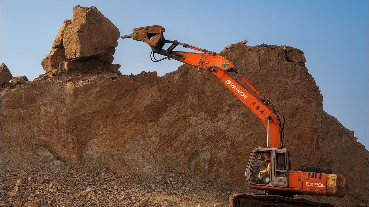 EXCAVATOR OPERATOR VIEW: Humming and Drilling in Action!” 