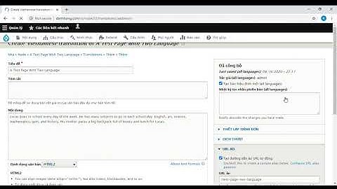 Drupal 9   Content in Two Language
