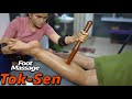 Best Therapy For Relief Calf Muscles Pain 💈Indian Tok Sen With Ankle Crack!!!!!