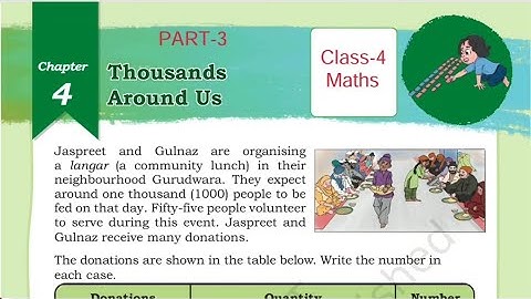 (PART-3) Thousands Around Us / Class-4 Maths Chapter-4 NCERT  Math Mela Explanation and Solution