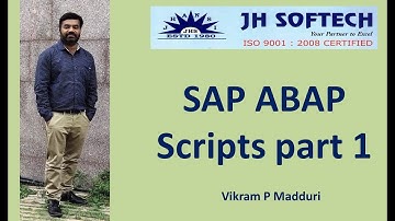 SAP ABAP Scripts part 1