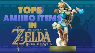 The Legend of Zelda: Breath of the Wild - Top 5 amiibo Exclusive Items \& Weapons! | RasouliPlays