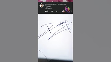 Pradeep name Signature #handwriting #shorts #viral #trending #artwork