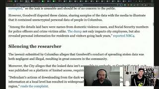 Columbus, Ohio Sues Security Researcher To Cover Inaccurate Ransomware Statements
The city of Columbus, Ohio has sued a security researcher for proving that statements the city made about a data breach containing sensitive data being inaccessible were inaccurate.
The researcher provided the media with evidence that victims data has been leaked on a publicly accessible website, contradicting the citys statement.
Instead of admitting that victims data was accessible online, the city has sued the researcher, trying to prevent him from sharing any more data from the leak.
It remains to be seen how viable the strategy of suing anyone who accesses leaked data will play out. Columbus, Ohio Sues Security Researcher To Cover Inaccurate Ransomware Statements