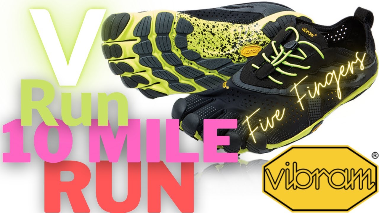 😬 10 MILES IN THE VIBRAM FIVE 5 FINGERS V-RUN BAREFOOT TOE SHOE? Even  possible? Review Love or Hate 