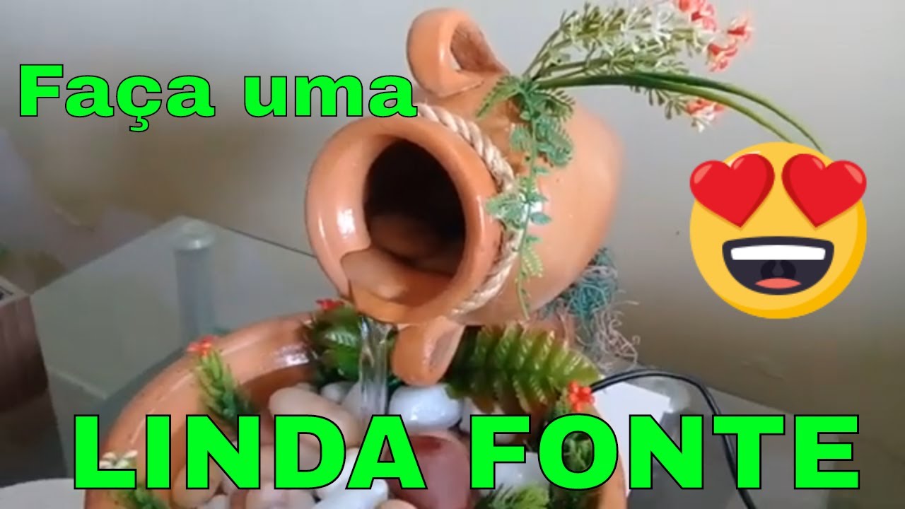 Faça uma linda FONTE (Feng shui) que jorra água todo o tempo..