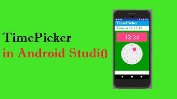 Time Picker in android studio