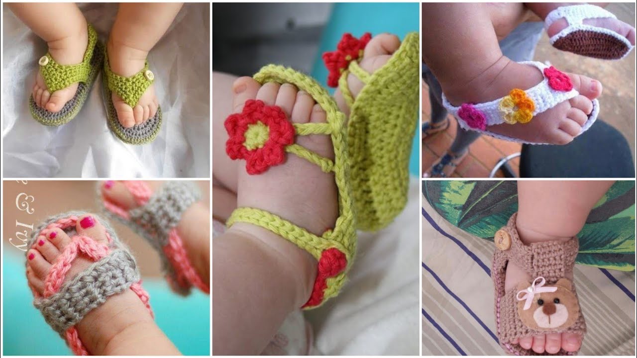 55 +Free Crochet baby Sandals andbarefoot patterns || Today Fashion Trends