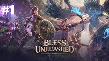Bless Unleashed: Mage and Priest duo early game gameplay.