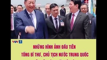 Những hình ảnh đầu tiên Tổng Bí thư, Chủ tịch nước Trung Quốc Tập Cận Bình đến Nội Bài
