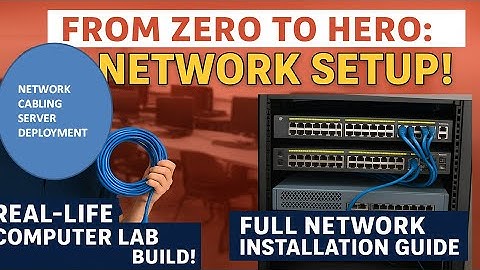 ⭐Real-Life PC LAB Network Setup: From Zero to Hero:Cabling, Devices, Switches & Server Installation
