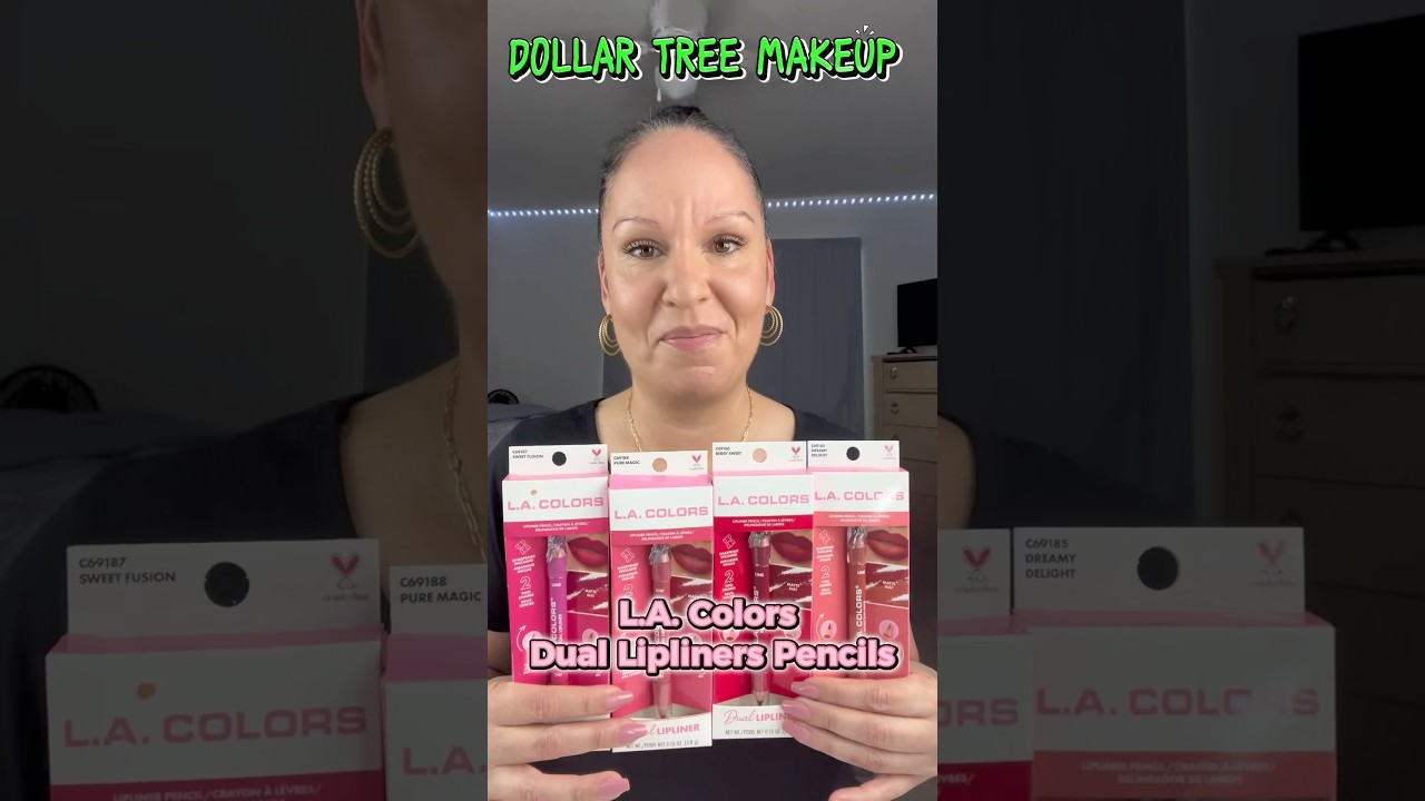 Trying out L.A. Colors Dual Lipliner Pencils DOLLAR TREE 🌳