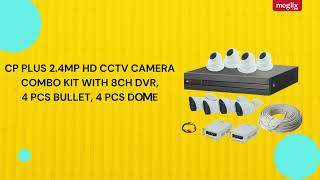 Ultimate CP Plus CCTV Combo: 8CH DVR, 4 Bullet, 4 Dome Cameras & Full Accessory Kit Net Worth