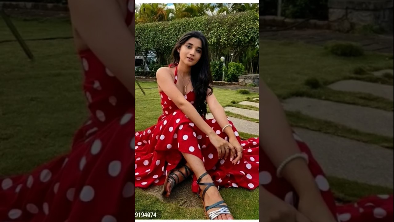 👗🛒Red and yellow dress