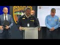 Conferencia de prensa sobre operativo de arrestos
