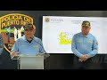 Conferencia de prensa sobre operativo de arrestos