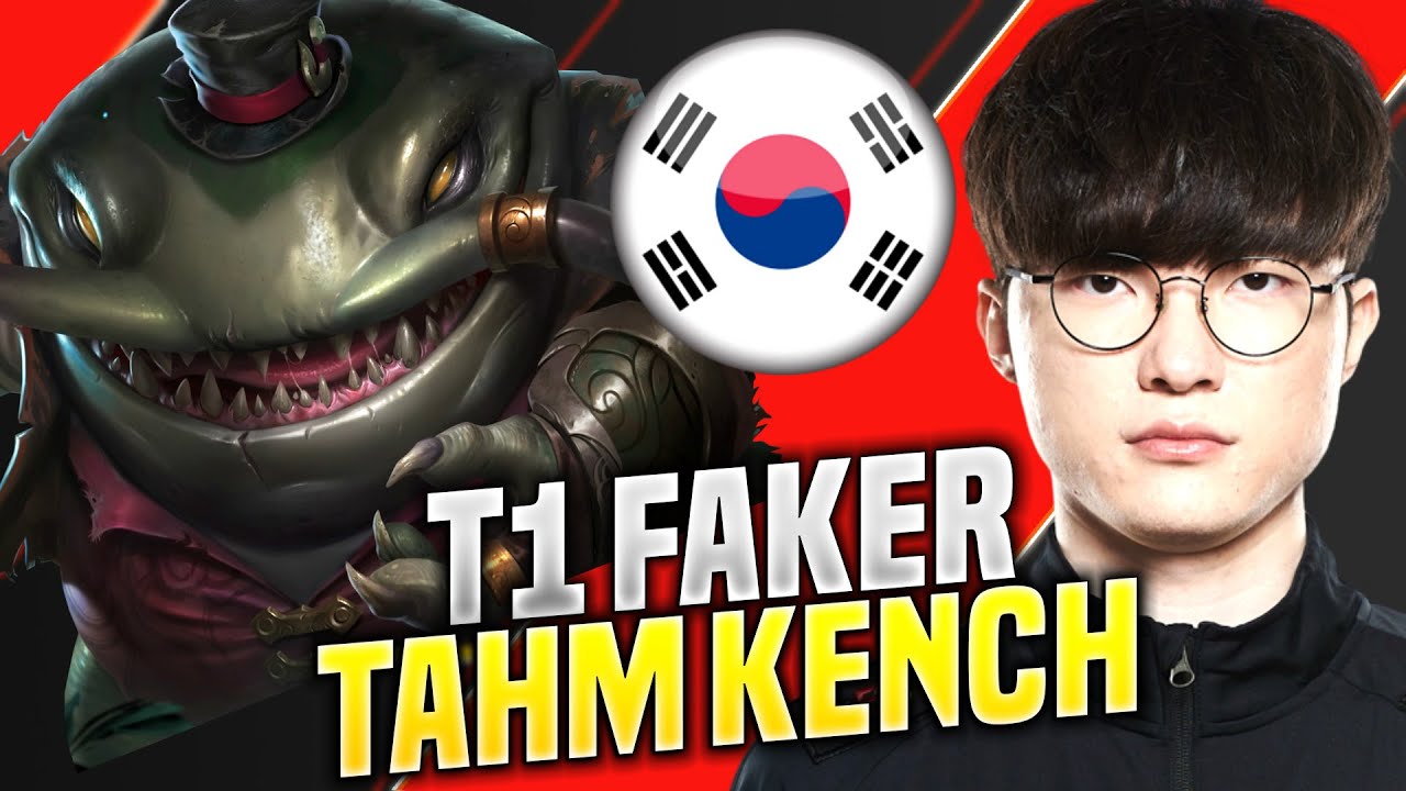 FAKER THE TONGUE MASTER! - T1 Faker Plays Tahm Kench vs Rakan Support! | KR SoloQ Patch 10.17