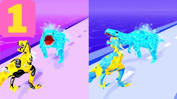 Dino Evolution Run 3D Gameplay Walkthrough Part 01