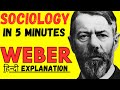 2025 BA Semester 1st Year🔥 | Max Weber-Sociological Theory| Sociology 5 Minutes| #weber #sociology