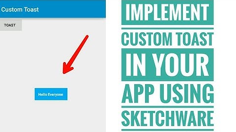 Implement Custom Toast In Your App Using Sketchware.  Sketchware tutorial