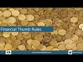 Financial Rules of thumb
