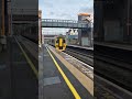 Ritchie catching a glimpse of some Transport for Wales 158s at Stechford