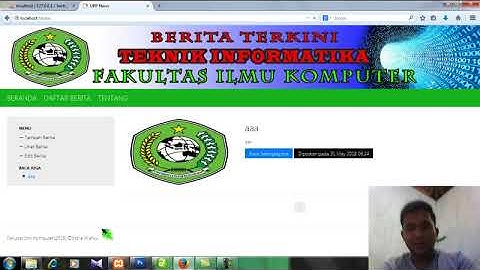 Cara membuat web berita dengan html 5, digabungkan dengan database mysql