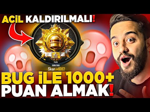OHA! BUG İLE RANKTA 1000+ PUAN ALMAK! (ACİL KALDIRILMALI) PUBG Mobile