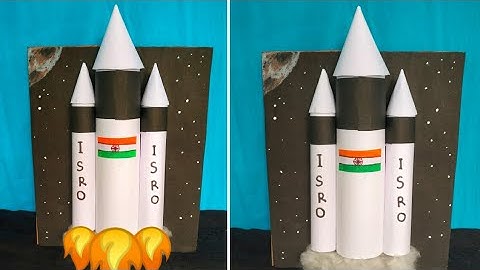 how to make chandrayaan 2 mini model / rocket making / Independence Day special craft /The Art Mind