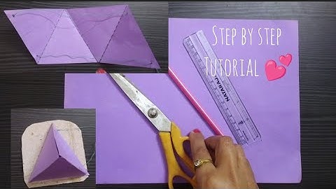 how to make a 3D Triangle Pyramid with Net / Net of Tetrahedron /3D Triangular Pyramid-Pull up nets