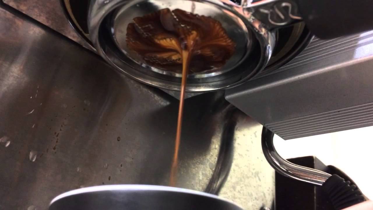 Rancilio Silvia espresso extraction with preinfusion phase YouTube