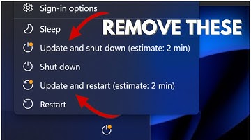 How to Remove Update and Shutdown/Restart Option Windows 11/10