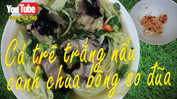 cá trê trắng nấu canh chua bông so đũa I canh chua miền tây