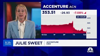 Accenture CEO on earnings beat and revenue cut, spending and generative AI