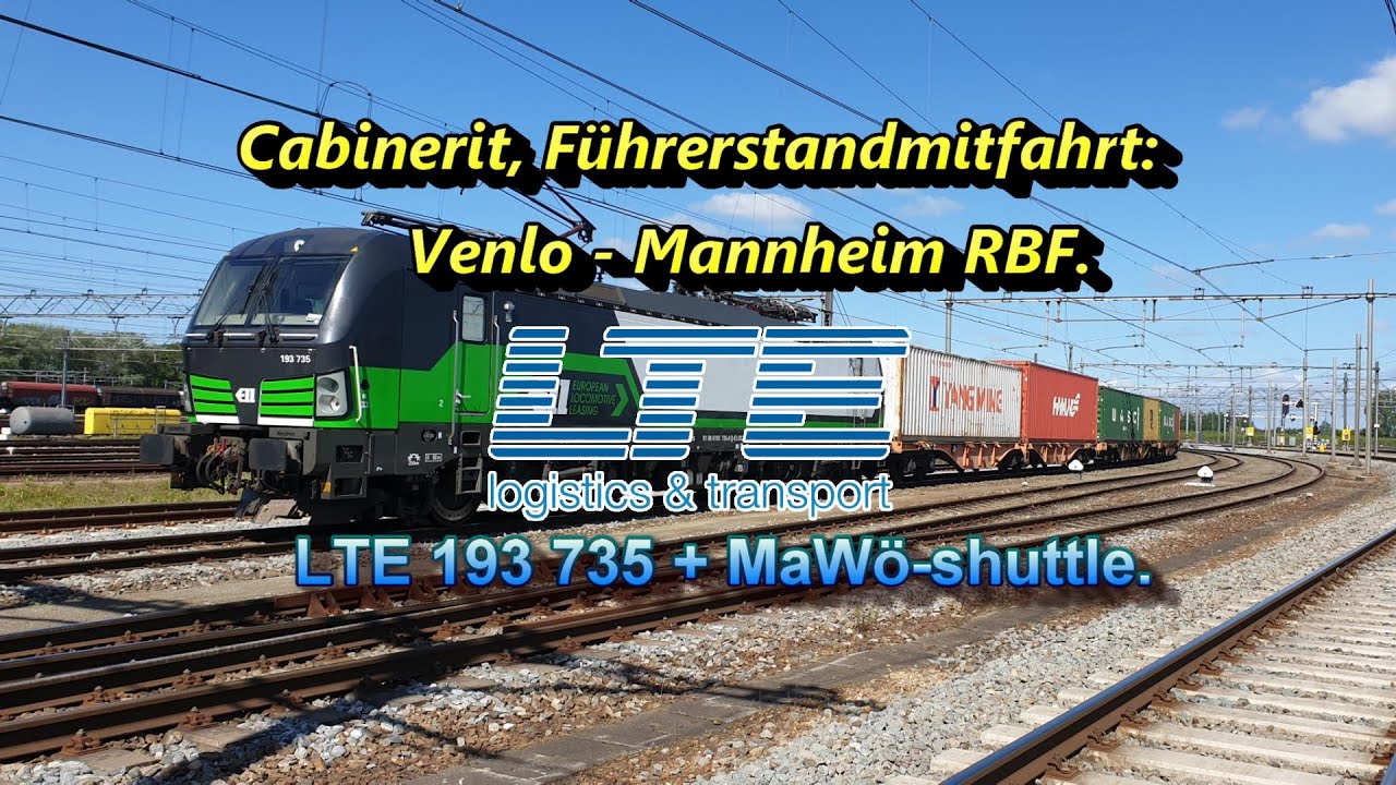 [4K] Cabinerit, Führerstandsmitfahrt: Venlo - Keulen - Koblenz - Mainz - Mannheim Rbf