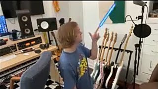 Sloan Struble of Dayglow but hes shooting out another laser to protect his music studio | 8/18/20