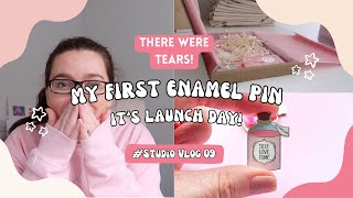 Releasing my very first pin | Realistic results | Pack some Wonderland boxes with me | Studio Vlog