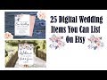 25 Digital Wedding Items You Can List On Etsy