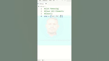 Python Tutorial For Beginners / Python learn / List Removing Elements All List Clear Remove tags