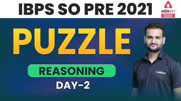 IBPS SO Prelims Preparation 2021 | Puzzle Reasoning #2