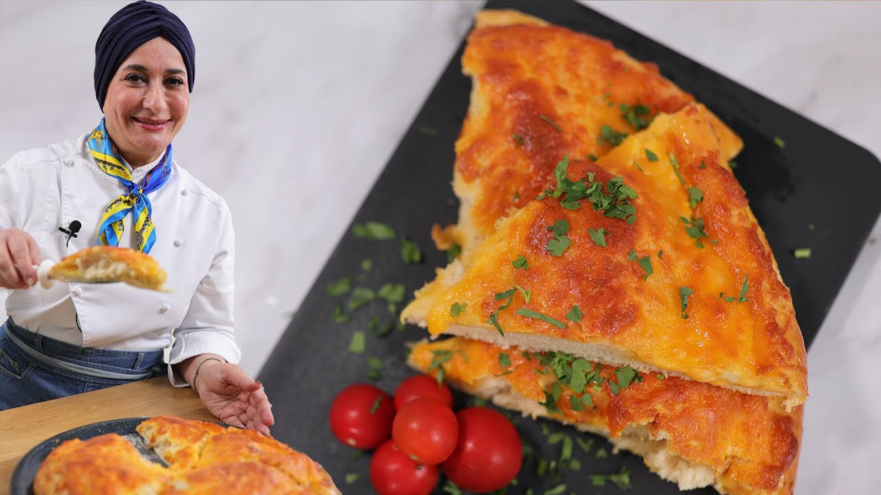 الفطيره بالجبنه بعجينه سحريه  رائعه للفطور وفي اي وقت مع الشاي | منال العالم