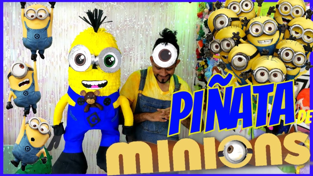 Como Hacer una Piñata de MINIONS Fácil y rápido EDREI POP