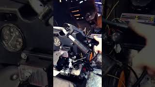 Рычаг сцепления ИЖ вместо штатного рычага газа на двигатель Lifan kp460e.Буран