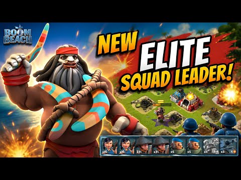 NEW Elite Grenadier Leader! *Lt. Kai* Sneak Peek! (Boom Beach Squad Leader)