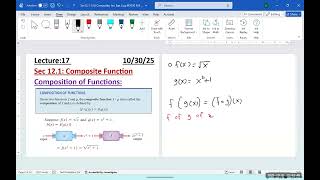 Lec17 Sec12.1,2 JTFB M1030 F25 mp4 Composite Function, Decomposition, Inverse function