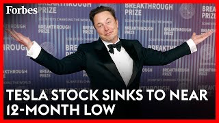 Tesla Stock Sinks To Near 12-Month Low
