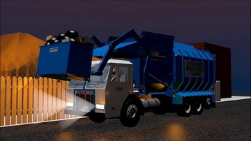 Consolidated Disposal Service Amrep Front Loader (Blender 3D Animation)