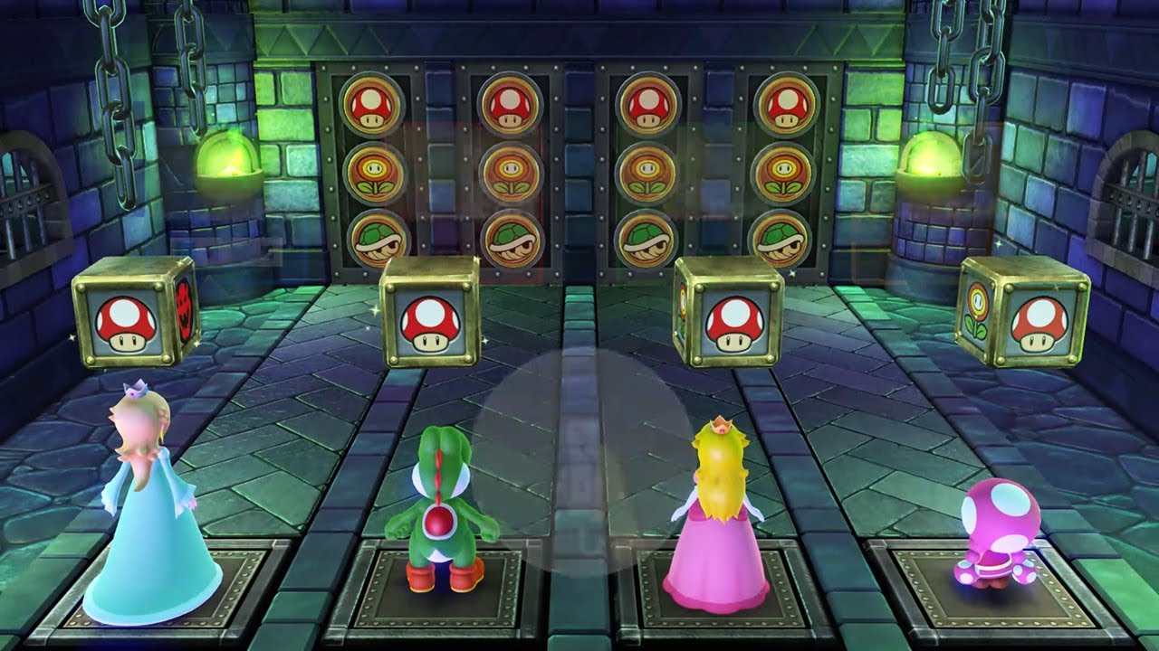 Mario Party 10 Funny Mini Game - Rosalina vs Yoshi Vs Peach vs Toadette (Very Hard)